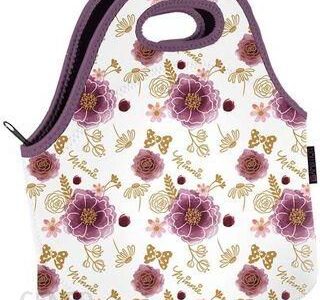 Disney Torba Neoprenowa Na Lunch Minnie Flowers White 35257