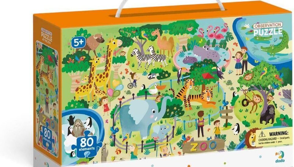 Dodo Puzzle 80El. Obserwacyjne W Zoo Dop300259