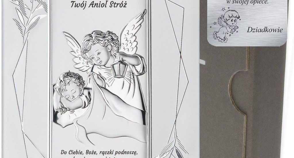Dono Obrazek srebrny Aniołek Twój Anioł Stróż DS02FO (44251356)