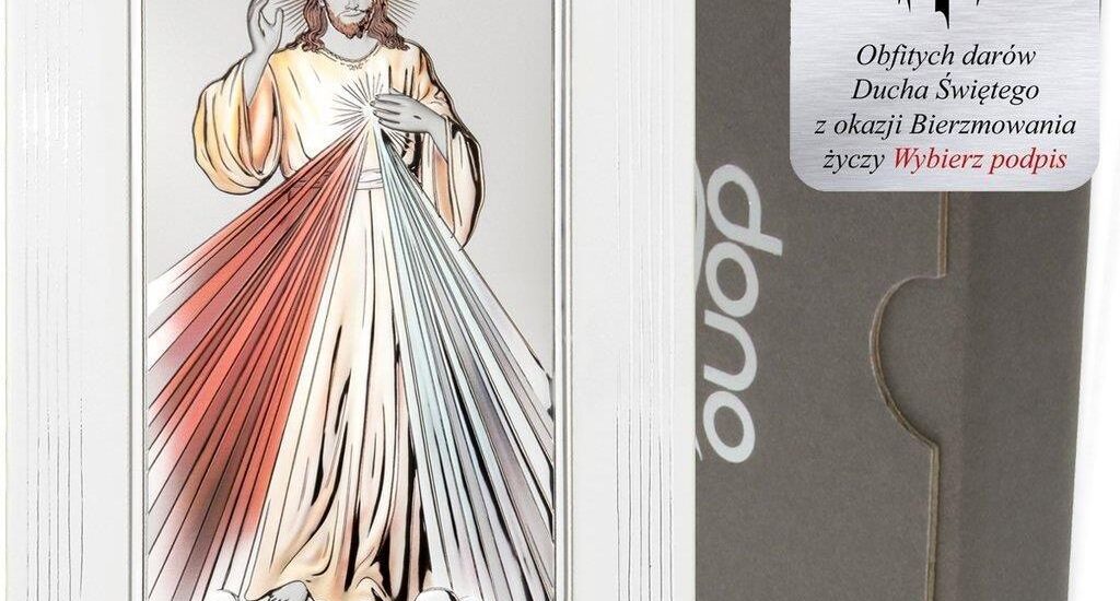 Dono Obrazek srebrny Jezus Miłosierny DS26FC (42061226)