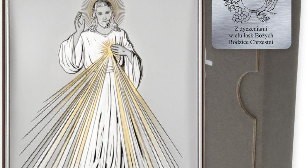 Dono Obrazek Srebrny Jezus Miłosierny Ds34O