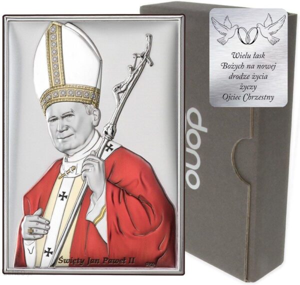 Dono Obrazek srebrny Święty Jan Paweł II papież DS16C (2513742)
