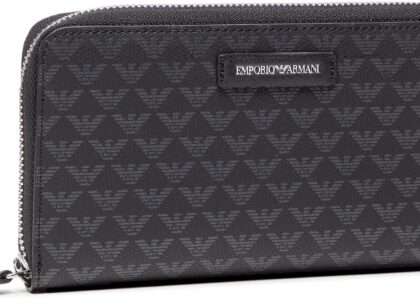 Duży Portfel Damski EMPORIO ARMANI - Y3H168 Y413E 80001 Black