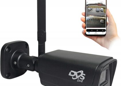 Dvs Czarna Bezprzewodowa Kamera Ip Wifi 5Mpx