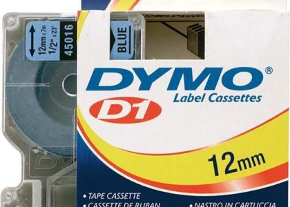 Dymo Tasma Do Drukarek Etykiet D1 45016 Czarna/Niebieska 12Mmx7M