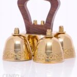 Dzwonek mosiężny poczwórny liturgia mosiądz