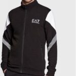 EA7 Emporio Armani Bluza 6LPM01 PJ9FZ 1200 Czarny Regular Fit