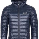 EMPORIO ARMANI EA7 włoska kurtka puchowa NIGHT BLUE