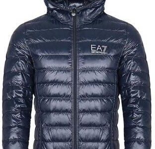 EMPORIO ARMANI EA7 włoska kurtka puchowa NIGHT BLUE
