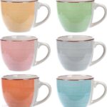Excellent Housewares Komplet Filiżanek Do Kawy Espresso 6x90ml