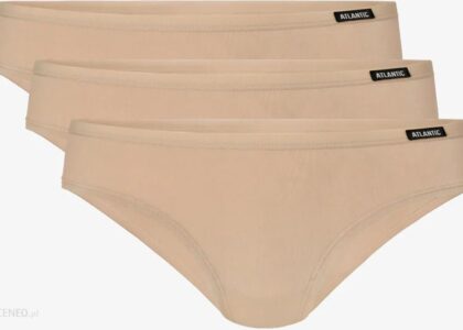 Figi damskie Bikini beżowe 3-pack