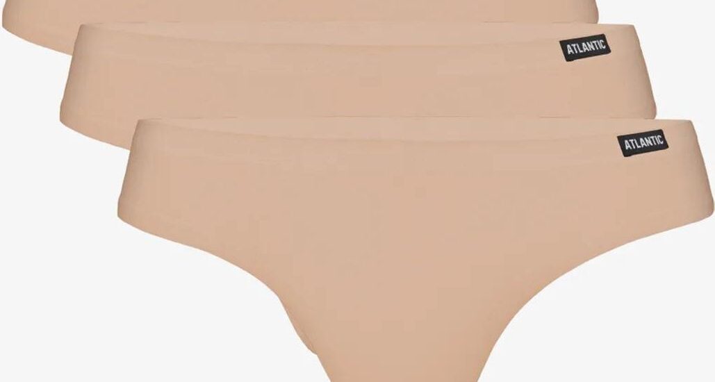 Figi damskie Brazil beżowe 3-pack
