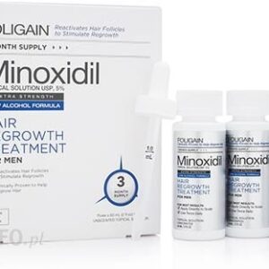 Foligain N5 Minoxidil 5% o niskiej zawartości alkoholu 3x60ml