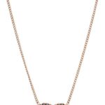 FOSSIL RÓŻOWOZŁOTY NASZYJNIK DAMSKI SERCE JF03258791