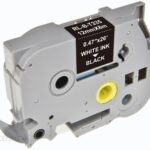 G&G Kompatybilny Taśma Do Drukarek Etykiet Dla Brother Tze 335 Biały Druk/Czarny Podkład Laminowane 8M 12Mm (RLBRTZ335PWTBK)