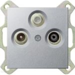 Gira Gniazdo Rtv-Sat Końcowe System 55 Aluminium 93700+086926