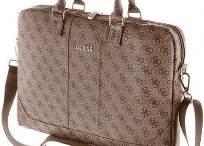 Guess 4G Torba Na Laptopa 15"/16" Brązowa (3700740396605)