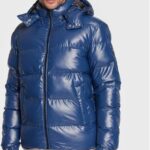 Guess Kurtka puchowa Puffer M2BL42 WEZH0 Niebieski Regular Fit