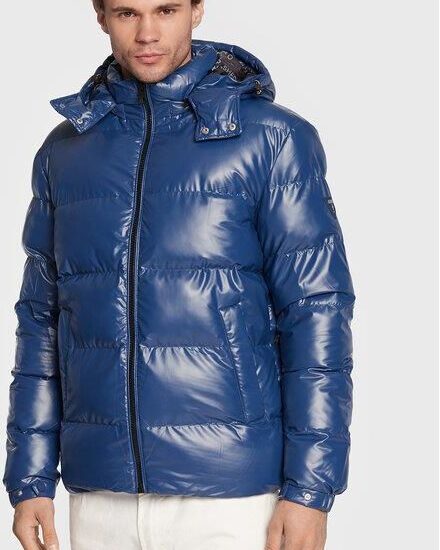 Guess Kurtka puchowa Puffer M2BL42 WEZH0 Niebieski Regular Fit