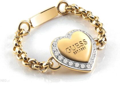 Guess Pierścionek Ubr01429Jwyg54 Fine Heart (7621826577922)