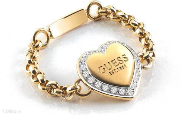 Guess Pierścionek Ubr01429Jwyg54 Fine Heart (7621826577922)