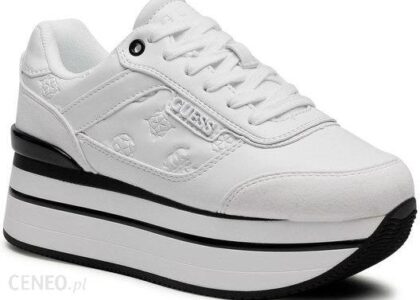 Guess Sneakersy Hansin Fl5Hns Pel12 Biały