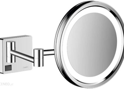 HANSGROHE ADDSTORIS - LUSTERKO KOSMETYCZNE ŚCIENNE Z OŚWIETLENIEM LED CHROM - 41790000