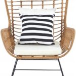 Homla Fotel Jardin Pleciony Naturalny 70X80X110Cm