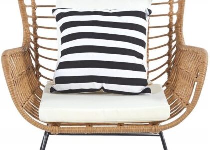 Homla Fotel Jardin Pleciony Naturalny 70X80X110Cm