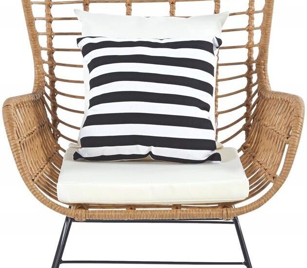 Homla Fotel Jardin Pleciony Naturalny 70X80X110Cm