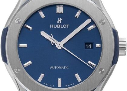 Hublot Classic Fusion Titanium Blue Bracelet Automatic Dial 548NX7170NX