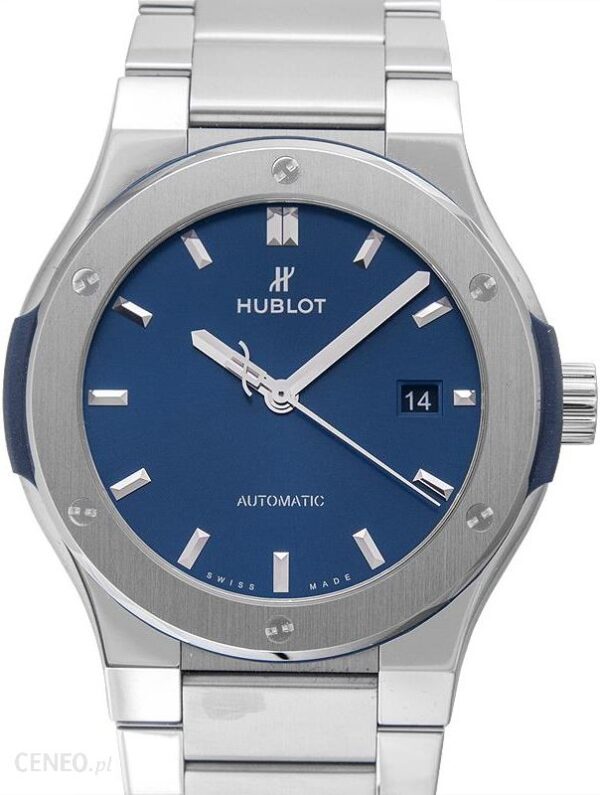 Hublot Classic Fusion Titanium Blue Bracelet Automatic Dial 548NX7170NX