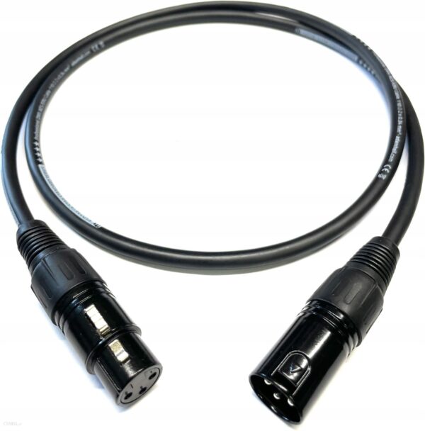 Kabel Przewód DMX Aes/ebu Do Świateł 3 Pin 1m
