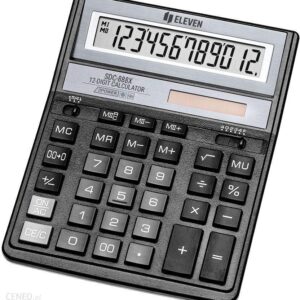 Kalkulator Biurowy 12 Cyfrowy Eleven Sdc 888X Czarny