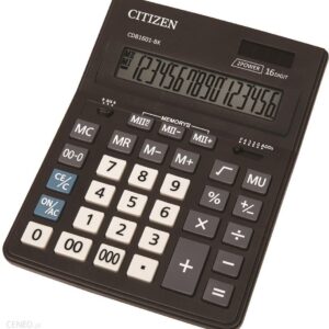 Kalkulator Biurowy Citizen Cdb1601-Bk Business Line 16-Cyfrowy 205X155mm Czarny