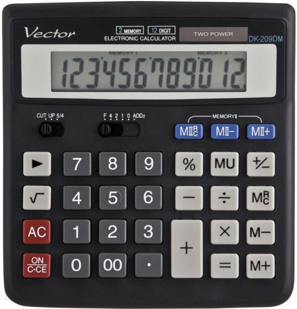 Kalkulator Na Biurko Vector Dk-209 Czarny