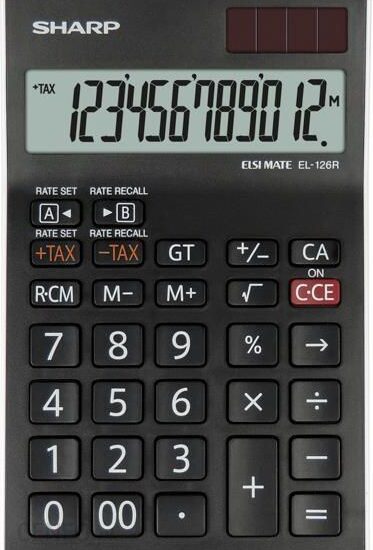 Kalkulator SHARP EL126RWH Czarny