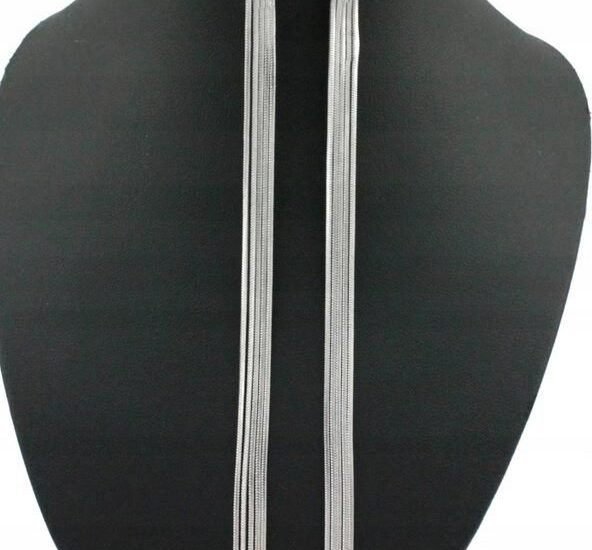 Kolczyki Długie Srebrne Żmijki 12 cm Multi