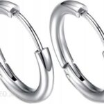 Kolczyki Srebrne Kółka 14 mm Stal Chirurgiczna