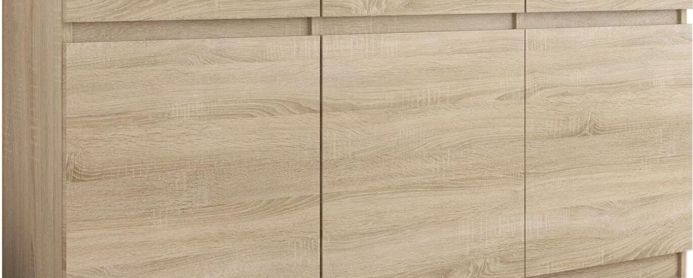 Komoda 98CM Szafka 3 Szuflady Sonoma Producent Pl