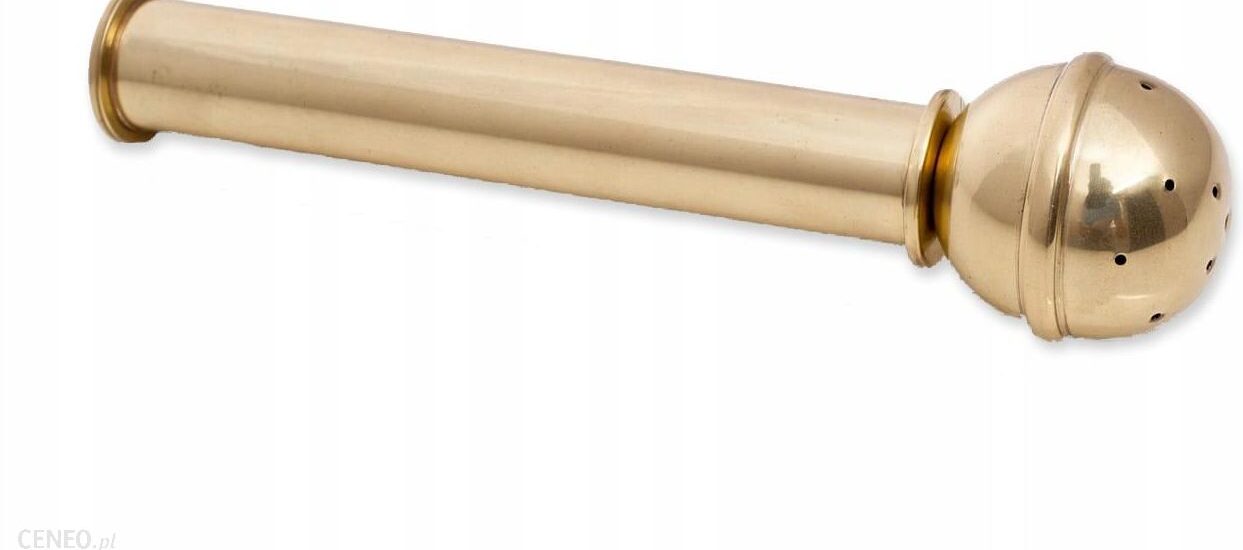Kropidło mosiężne kulkowe 17 cm kolor złoty
