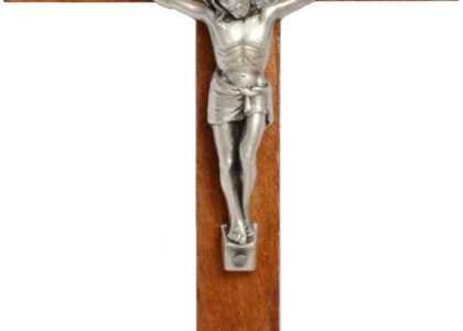 Krzyż drewniany Benedykt ciemny 16 cm