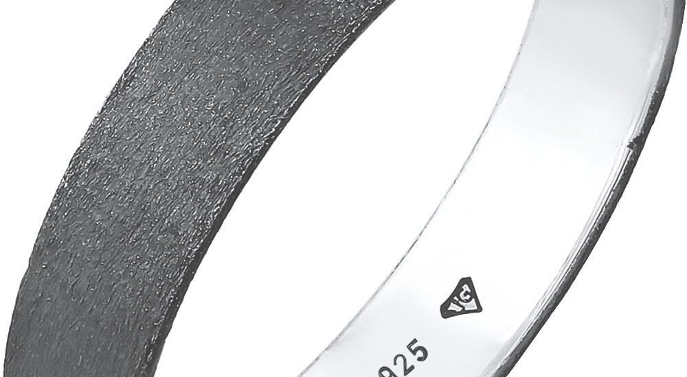 Kuzzoi Pierścień Męski Minimal Basic Friendship W Srebrze 925 Sterling Silver Biżuteria Męska Męskie