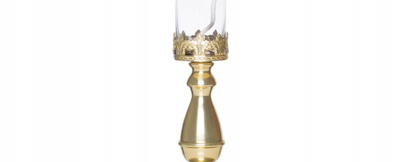 Lampka olejowa kaganek liturgia