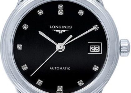 Longines Flagship Automatic Black Dial Diamond L42744576