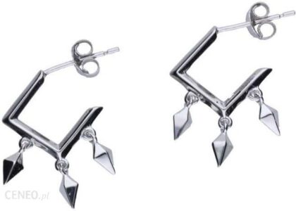 Lovrin Srebrne kolczyki 925 na sztyft geometryczne 2