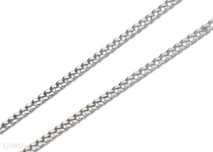 Lovrin Srebrny łańcuszek 925 mała pancerka 70 cm