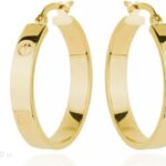 Lovrin Złoty kolczyki 585 KÓŁKA SZARNIRY 23 MM