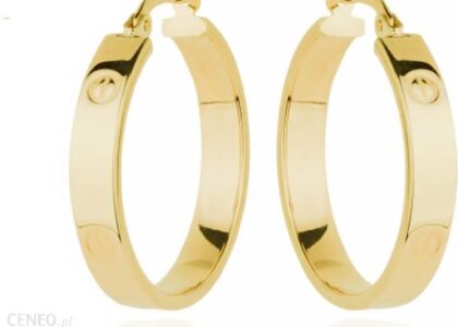 Lovrin Złoty kolczyki 585 KÓŁKA SZARNIRY 23 MM