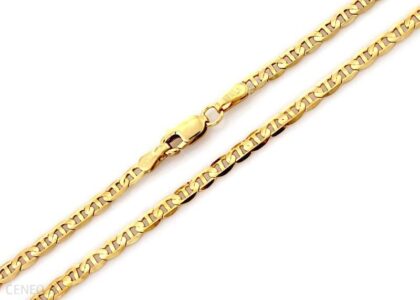 LOVRIN ZŁOTY ŁAŃCUSZEK MĘSKI 585 MARINA GUCCI 55 CM PREZENT 9.81G